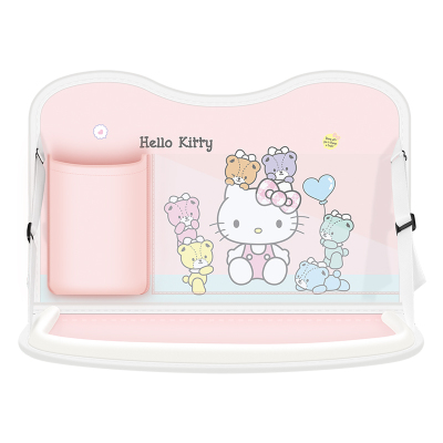 kitty车载小桌板折叠餐桌子汽车椅背置物架儿童后排吃饭神器可爱