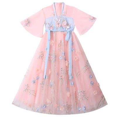 女童汉服连衣裙儿童装夏款洋气