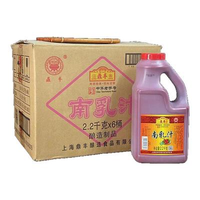 整箱 鼎丰南乳汁2.2kg*6桶红烧肉调料酱料