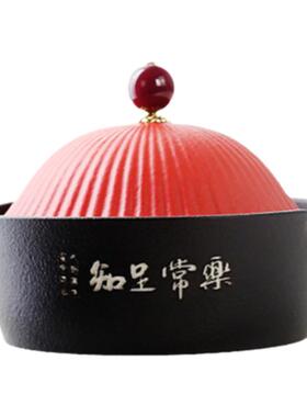 家用防风大容量陶瓷烟灰缸刻字