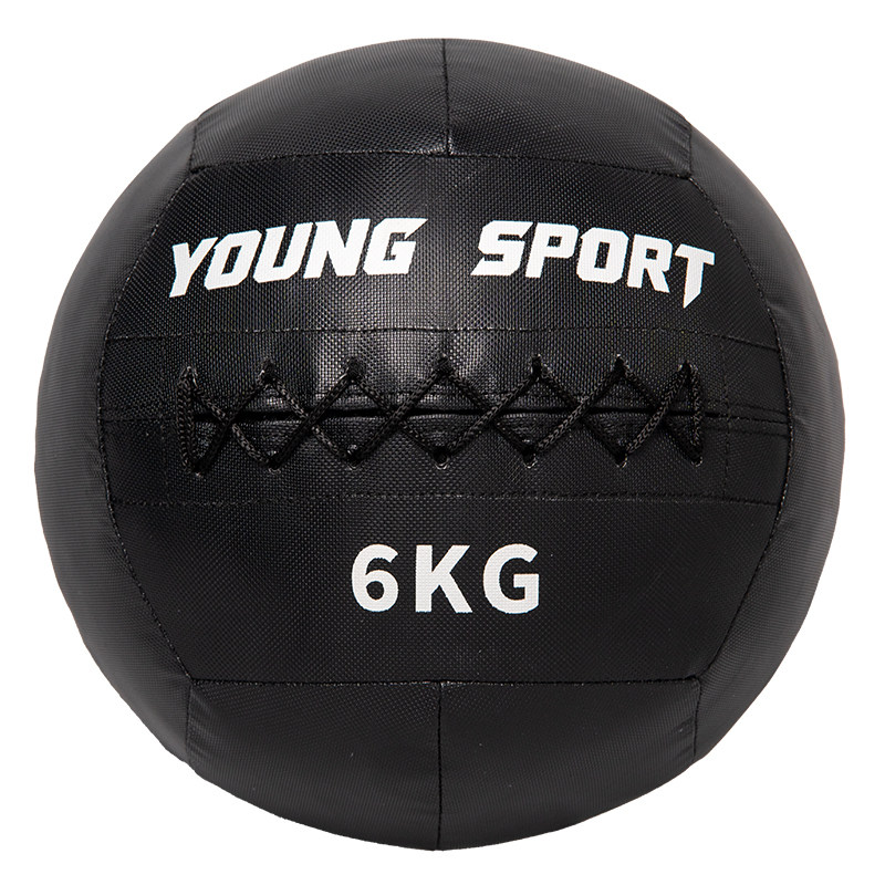 PVC防爆软药球弹力砸地体能训练抛投竞赛6kg墙球健身房wall ball
