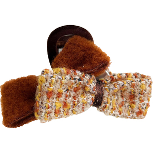 秋冬毛线抓夹发量少专用发夹女2025新款高端鲨鱼夹后脑勺夹子头饰