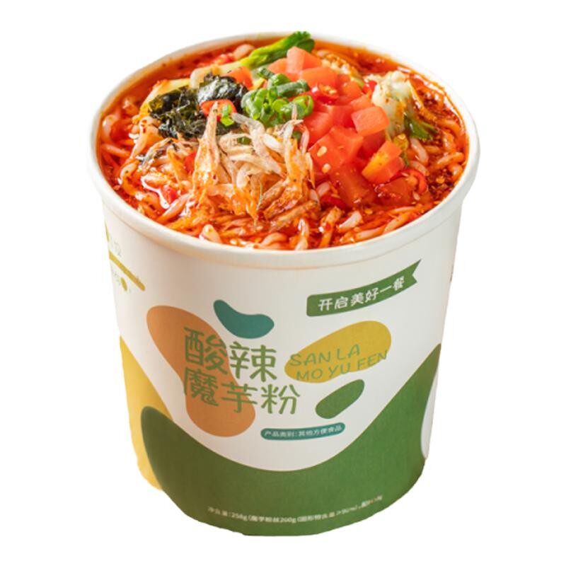 【99元任选10件】袋鼠先生魔芋酸辣粉258g 饱腹代餐泡汤速食粉丝