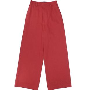 YOUWEI【优惠专属】休闲长裤汉麻斜纹高腰阔腿裤Y5423424