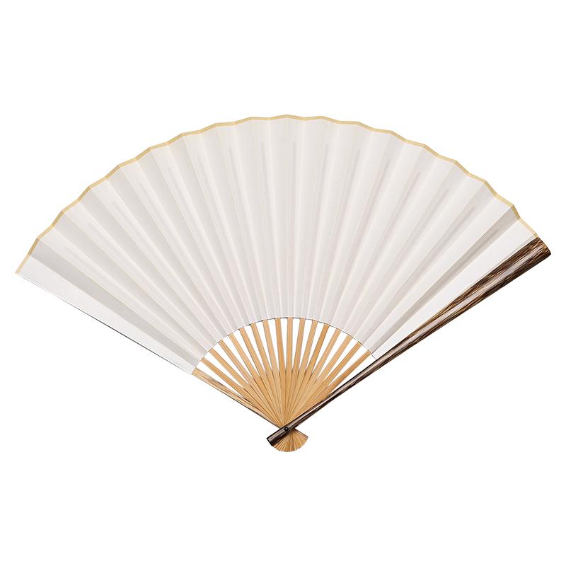 飛熾7寸9.5寸棕竹折扇手工扇骨桃絲竹宣紙?zhí)K工扇面金絲竹文玩扇子