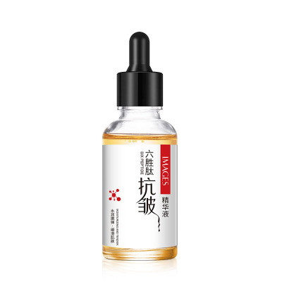 正品六胜肽抗皱精华液提拉紧致补水保湿嫩肤淡皱纹细纹抬头纹男女