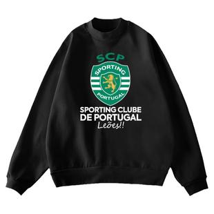 里斯本竞技葡萄牙体育欧冠足球迷队服圆领卫衣男女学生长袖球衣服