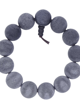 天然药珀手串18mm药柏佛珠手链檀香木沉香文玩复古珠盘玩男士念珠