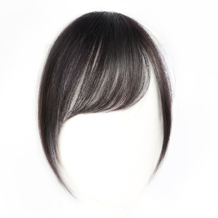 刘海假发女片头顶全真发古早斜刘海自然前额无痕轻薄头顶假刘海片