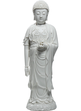 锵锵陶瓷仿古阿弥陀佛站像