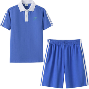 深圳市小学生校服男女统一夏装运动服套装短袖上衣短裤高抑菌防臭
