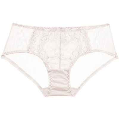 【倾城之恋小裤】遐蕾丝红色内裤女纯棉裆中腰性感速干大码平角裤