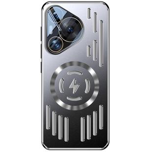 适用华为pura70手机壳新款金属散热磁吸p保护套70pro十+自带镜头膜外壳pura70ultra男女超薄全包防摔磨砂后盖