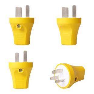 公牛插头二三脚10A/16A空调三孔电源电线3角大功率插头不带线工程