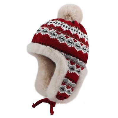 法国蒙田毛绒复古雷锋帽子