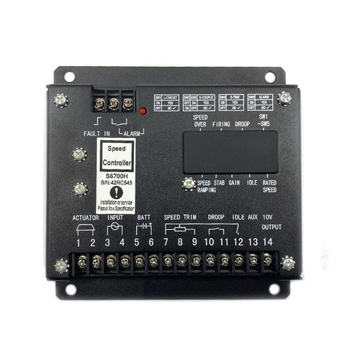 康明斯适配柴油机S6700E/S6700H调速板发动机自动油门转速控制器