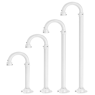 室外监控球机支架适用于海康宇视大华通用摄像头立装U型伸缩加长