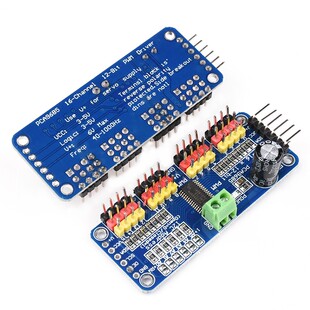 16路PWM Servo舵机驱动板模块 机器人控制器 IIC接口驱动PCA9685
