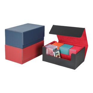 卡砖卡盒收纳盒大容量双排卡夹盒评级卡砖宝可梦球星卡游戏王牌盒