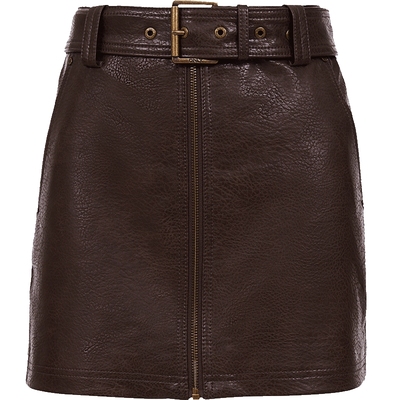 ONLY挺括质感A字PU短裙半身裙