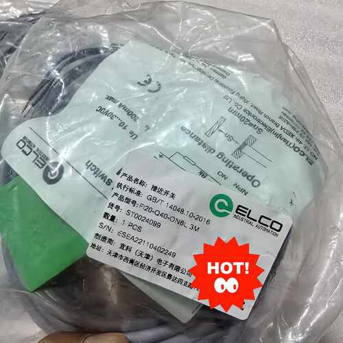 询价ELCO宜科接近开关FI20-Q40-ON6L 3M