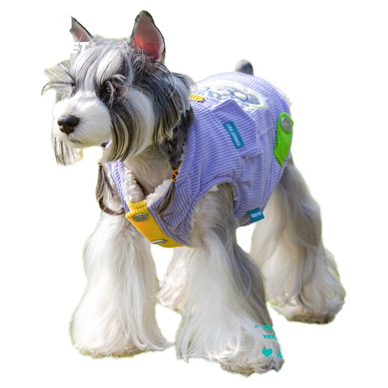 TORISTPET狗狗灯芯绒可牵引背心