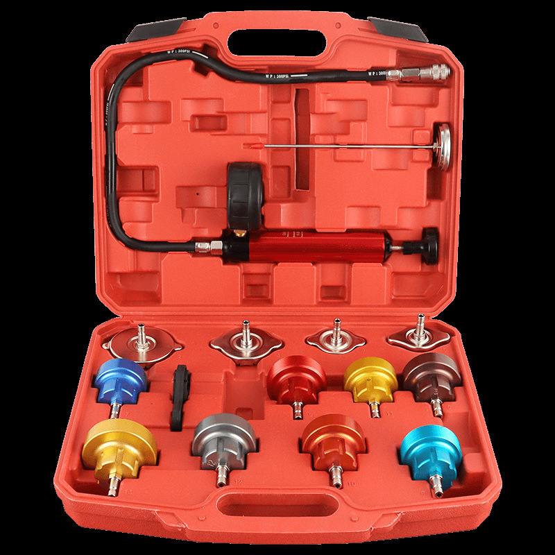 汽车水箱打压测漏工具件15压力表检测漏真空测更换冷却液检漏仪仪