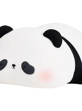 胖达熊猫伴睡小夜灯拍拍灯