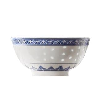 古镇陶瓷景德镇高温青花玲珑瓷餐具套装礼盒中式碗碟套装祥龙送福