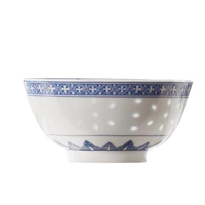 中式青花玲珑瓷餐具套装祥龙送福