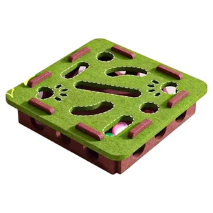 猫玩具掏掏乐迷宫盒子益智自嗨解闷逗猫神器铃铛球小猫幼猫毛毡盒