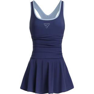 SKYHAND连体泳衣女2025新款游泳装成人绝美遮肚保守沙滩裙泡温泉