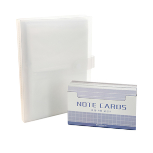 本小姐收纳卡册索引卡便携小收纳5寸透明插页式重点记忆学习卡册
