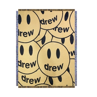 笑脸 贾斯汀比伯 Drew house装饰地毯 盖毯 休闲毯 床头毯 沙发毯