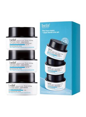 韩国直邮BELIF碧研菲水滴膨润啫喱面霜3件装(油皮用)75ml*3正品