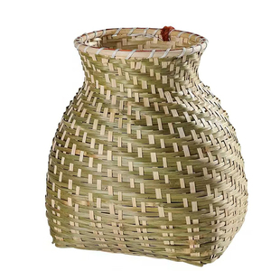 竹编小背篓鱼篓小篮子收纳筐儿童演出拍摄道具竹编制品采茶篮花篮