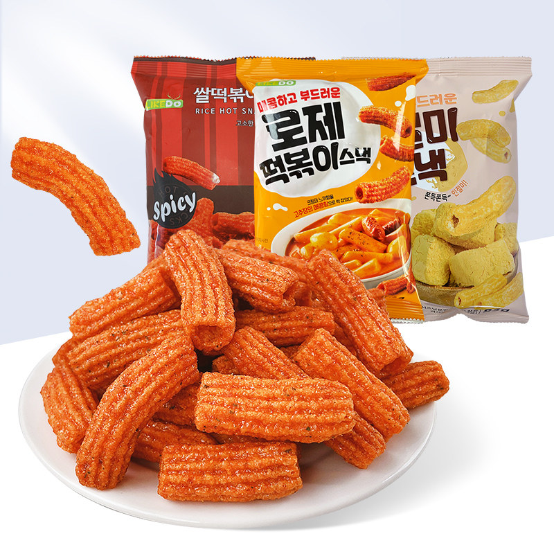 韩国进口涞可芝士年糕条好吃网红爆款推荐休闲寝室分享解馋小零食