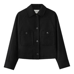 【自营】Marc O'Polo【商场同款】经典小方领短箱型羊毛外套女