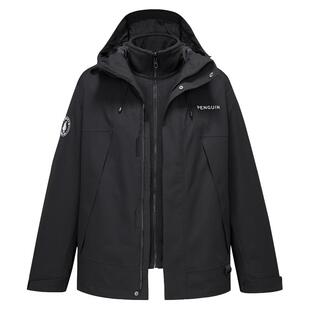 骆驼蛟龙冲锋衣女装三合一可拆卸外套男秋冬款保暖户外防水登山服