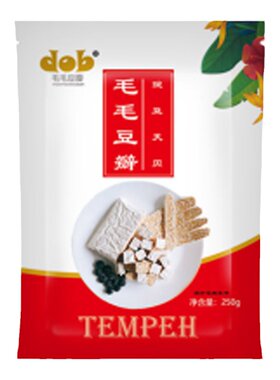 豌豆天贝毛毛豆瓣纯素食蛋白素肉
