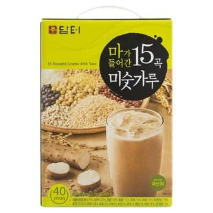 韩国谷物茶丹特山药十五种营养粉八宝茶冲饮15谷茶早餐杂谷粉40条