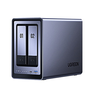 绿联私有云DXP2800 两盘位NAS网络存储 家庭个人共享私有网盘 文件备份手机扩容存储服务器