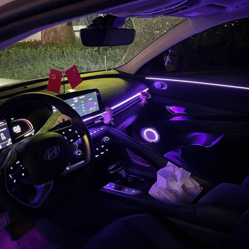 24款汽车通用幻彩氛围灯拾音灯车内氛围灯声控式氛围灯256色