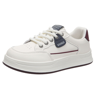 小白鞋女款2026新款休闲软底不累脚孕妇鞋防滑防水运动板鞋春秋季