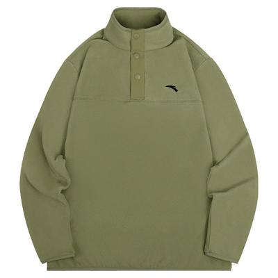 安踏儿童抓绒卫衣男童保暖套头衫