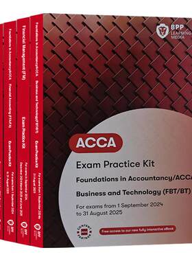 2027新版Bpp官方正版ACCA/FIA练习册英文原版acca考试F1 F2 F3 F4 F5 F6 F7 F8F9P4-P7SBLSBR搭配教材送中文网课真题词汇电子版