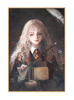 哈利波特马尔福diy动漫数字油画
