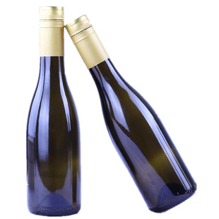 酵素瓶玻璃空瓶子葡萄酒瓶187ml饮料瓶375ml深茶色避光密封玻璃瓶