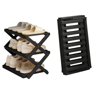 鞋架宿舍小型桌下简易鞋柜大学生寝室折叠免安装多层鞋子收纳架子