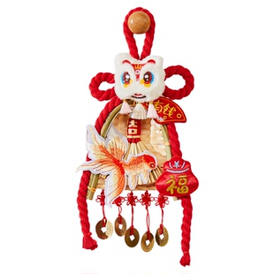 万字结入户门口挂件过年装饰品新年2026马年福字中国结门把手门挂